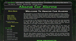 Desktop Screenshot of abacuscaralarms.co.uk