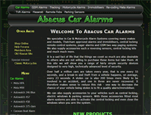 Tablet Screenshot of abacuscaralarms.co.uk